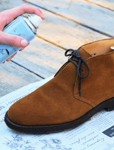 シューズとウォーター&ステインプロテクターの商品パッケージイメージ